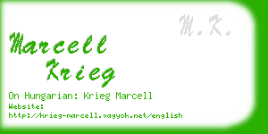 marcell krieg business card